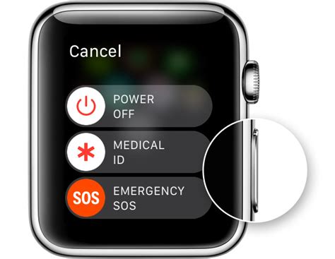 Restarting the Apple Watch 3 Using the Side Button