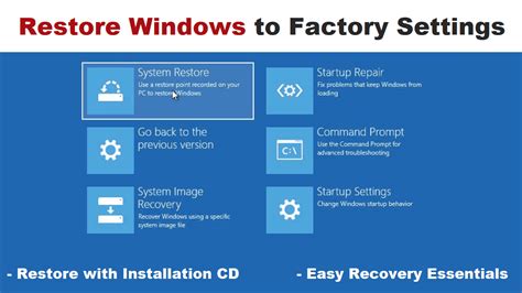 Restoring Factory Settings