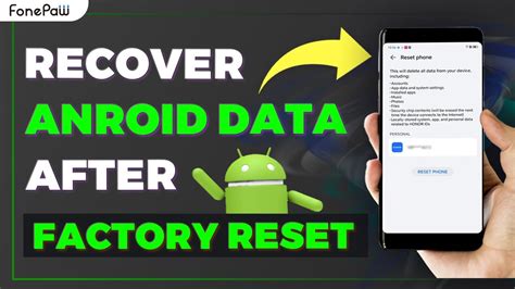 Restoring Your Data after the Device Reset