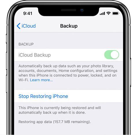 Restoring Your iPad from an iCloud Backup