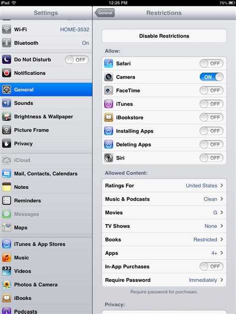 Restrictions and Parental Controls: Adjusting Your iPad's Settings