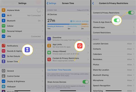 Restrictions on iPhone settings for group notifications