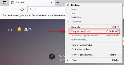 Retrieving previously closed browser tabs