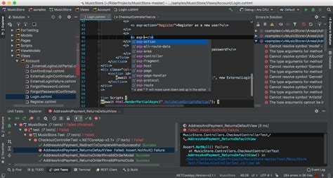 Running and managing containers in the Rider IDE