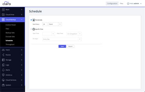 Scheduling Automatic Backups