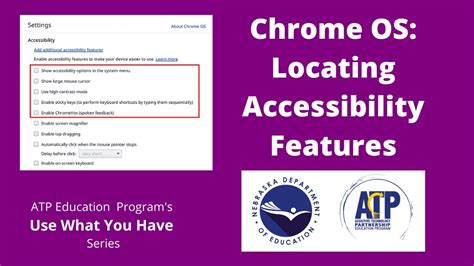 Section 2: Locating the Accessibility Options