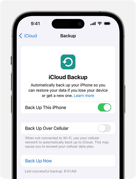 Securely Backing up Your Device to iCloud