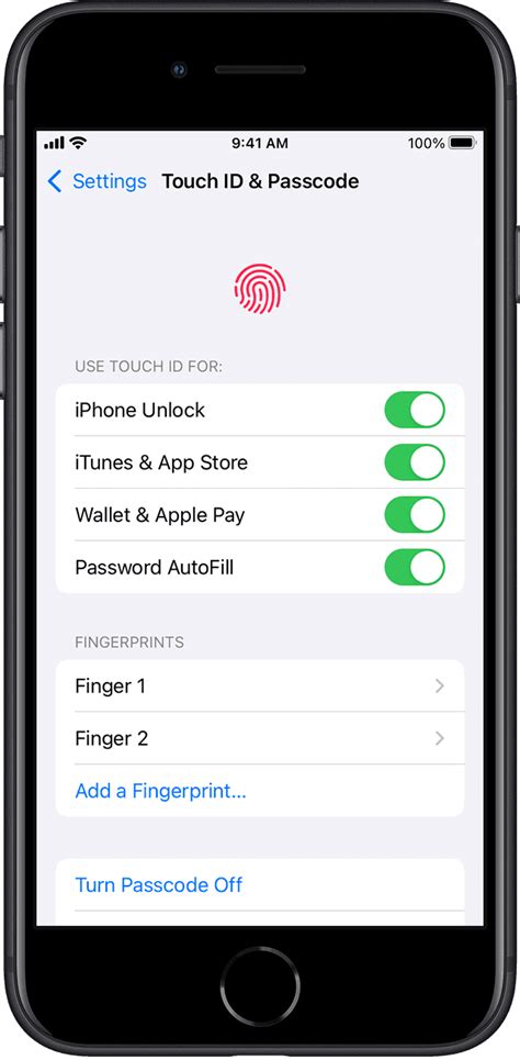 Securing Your Device: Setting Up Touch ID or Passcode