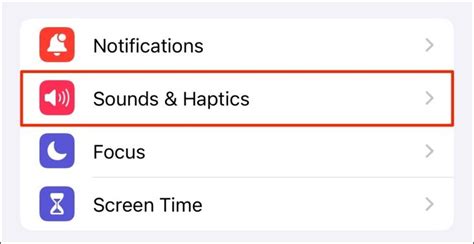Select "Sounds & Haptics"