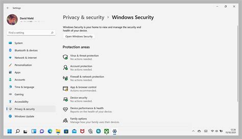 Selecting Privacy and Security Options