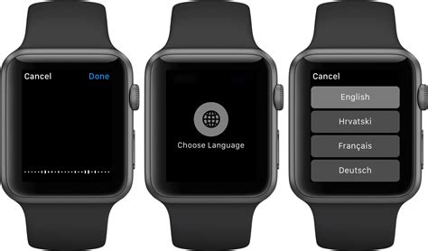 Selecting the Language on Your Apple Timepiece