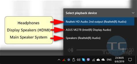 Selecting the Suitable Audio Output Device