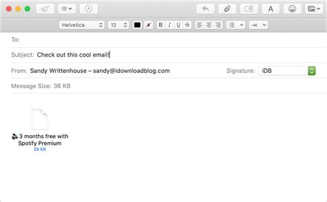 Sending the Email with Attachments