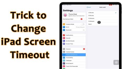 Setting the Auto-Lock Time on Your iPad