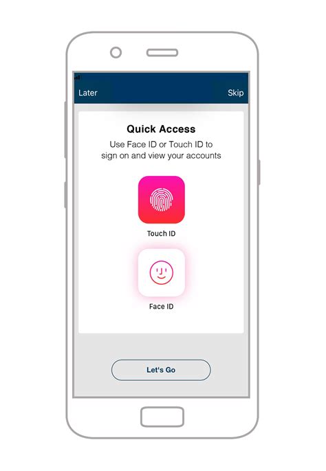 Setting up Face ID or Touch ID