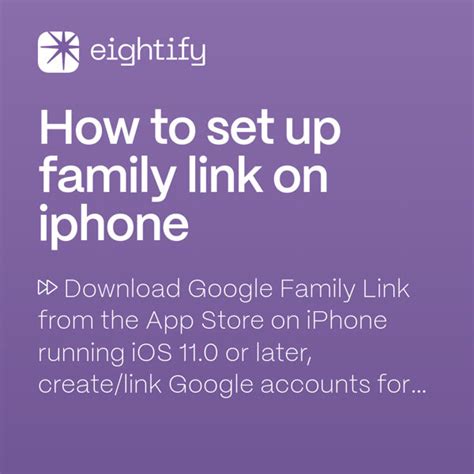 Setting up Family Link on Apple Devices