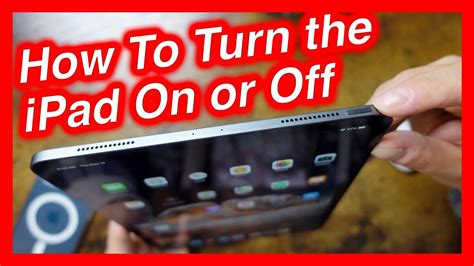 Shut down your iPad Pro using the power button