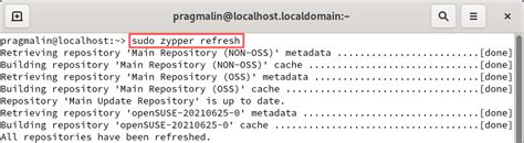 Step 1: Refreshing the Package Repository