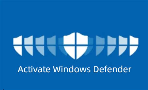 Step 2: Activating Windows Defender