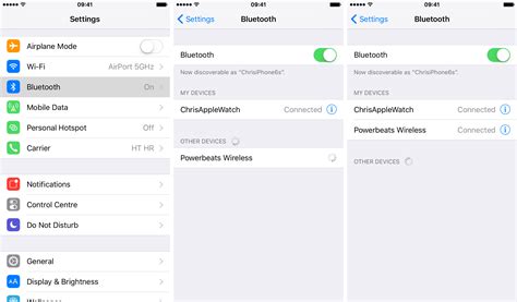 Step 2: Establish a Connection between the iPhones using Bluetooth