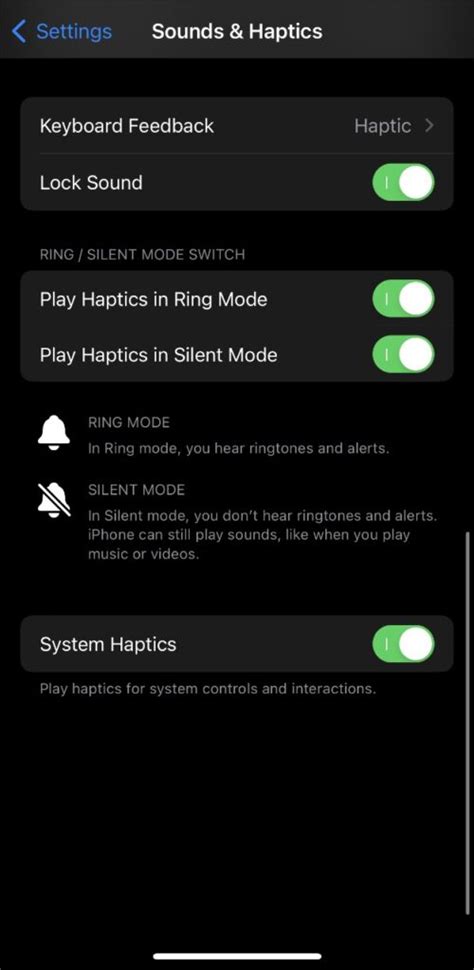 Step 2: Navigate to the Sound & Haptics Option