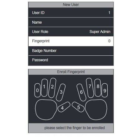 Step 2: Registering a Fingerprint