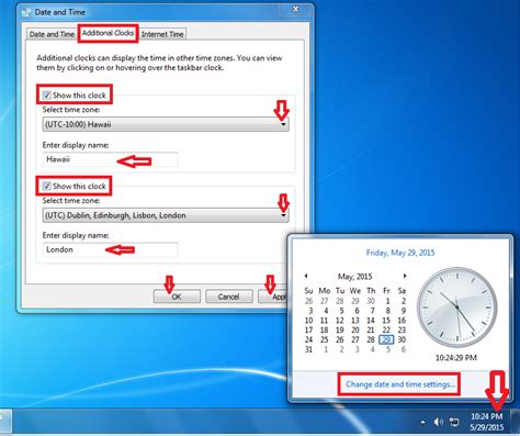 Step 2: Selecting the Time Display & Date Setting