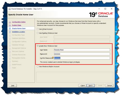 Step 3: Establishing the Oracle Database User and Groups