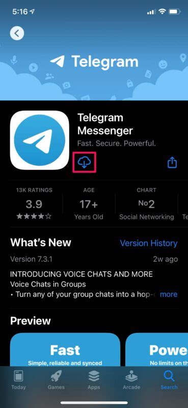 Step 3: Launch the Telegram App on Your iPhone