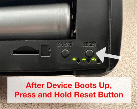 Step 3: Press and Hold the Reset Button for 10 Seconds