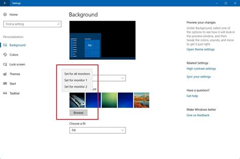 Step 3: Select Preferred Background Setting