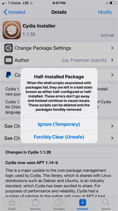 Step 4: Eliminate Cydia Installer