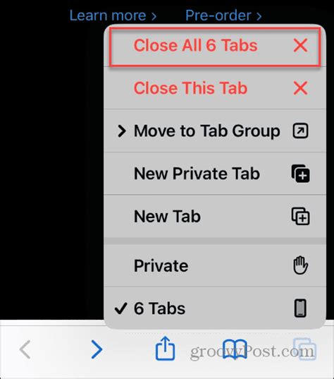 Step 4: Eliminate all open tabs simultaneously