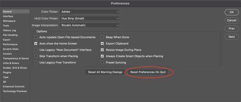 Step 4: Resetting Preferences and Settings