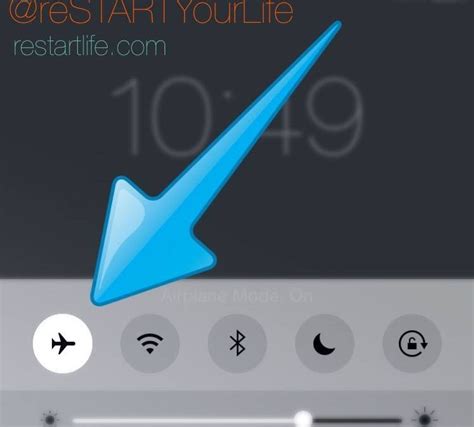Step 6: Utilize Airplane Mode to restrict all wireless connections except Wi-Fi