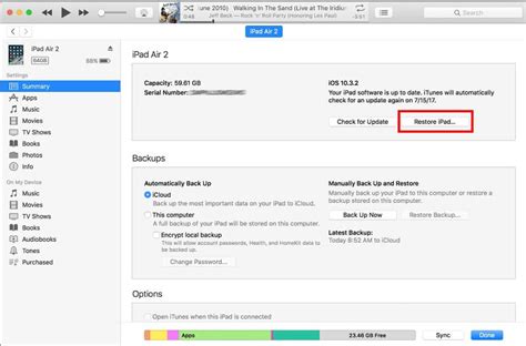 Step-by-Step Explanations for Configuring your iPad via iTunes