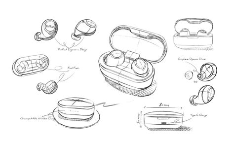 Step-by-Step Guide: Creating a Sketch of Wireless Earphones