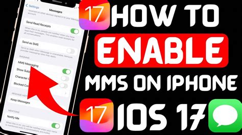 Step-by-Step Tutorial: Activating Multimedia Messaging on the Latest iOS Version