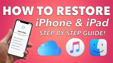 Step-by-step tutorial for restoring your iOS device with iTunes on a personal computer