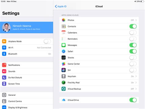 Steps to Deactivate Data Syncing on Apple Tablet