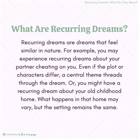 Strange Encounters: Recurring Dreams and Visions