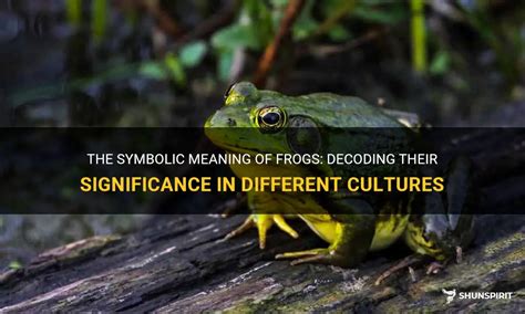 Symbolic Significance: The Frog's Cultural and Folkloric Influence