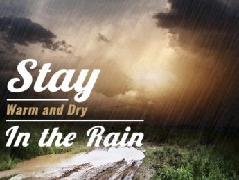 Symbolism of Remaining Dry in the Rain