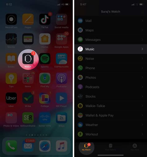 Syncing Music from iPhone to Apple Watch 6