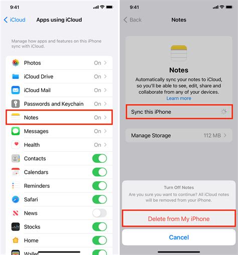 Syncing with iCloud