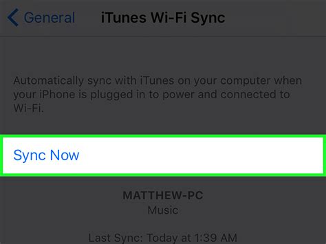 Syncing with iTunes