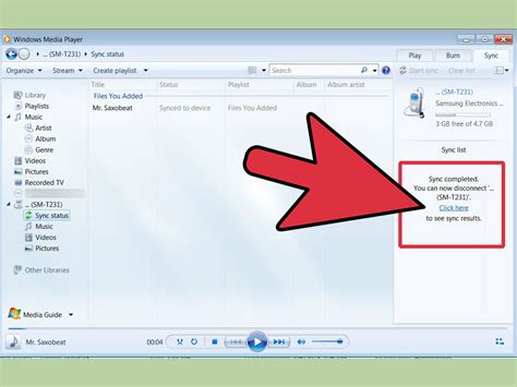 Syncing your media devices with Windows Media Player