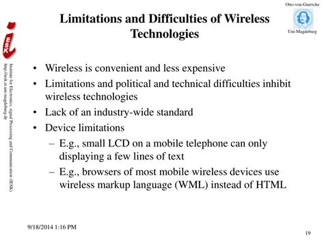 Technical Limitations of Wireless Audio Connectivity