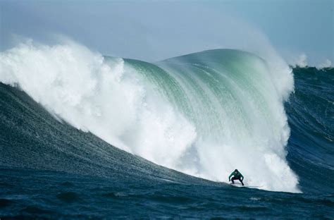 The Fascinating Allure of Monstrous Waves among Extreme Surfers