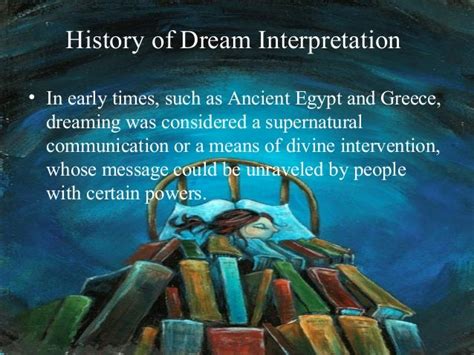 The Historical Significance of Interpretations of Dreams